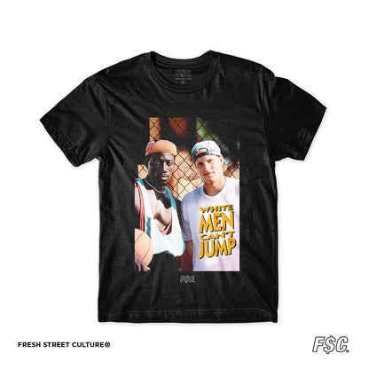 White man can't  jump Black Tee